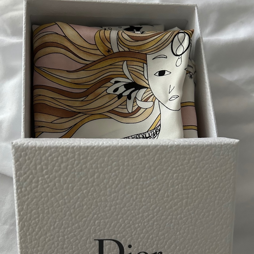 Dior 70x70 1917 silk scarf